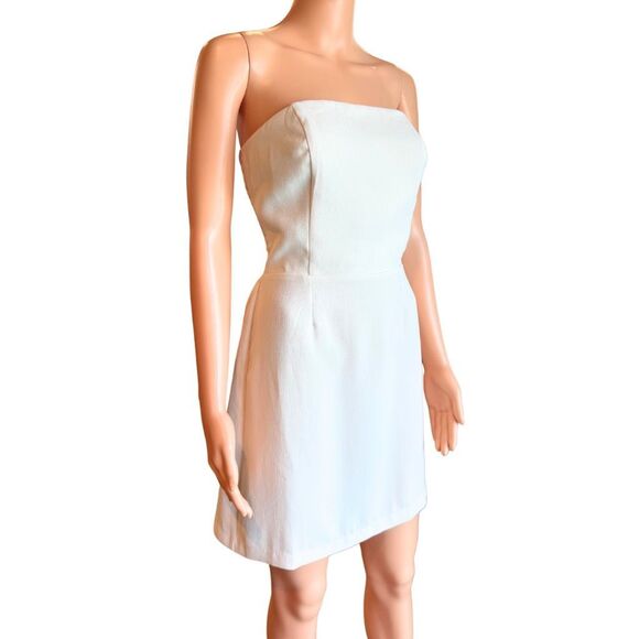 NEW Song of Style Aimee Song Cream Strapless Mini Dress Medium - Picture 4 of 8